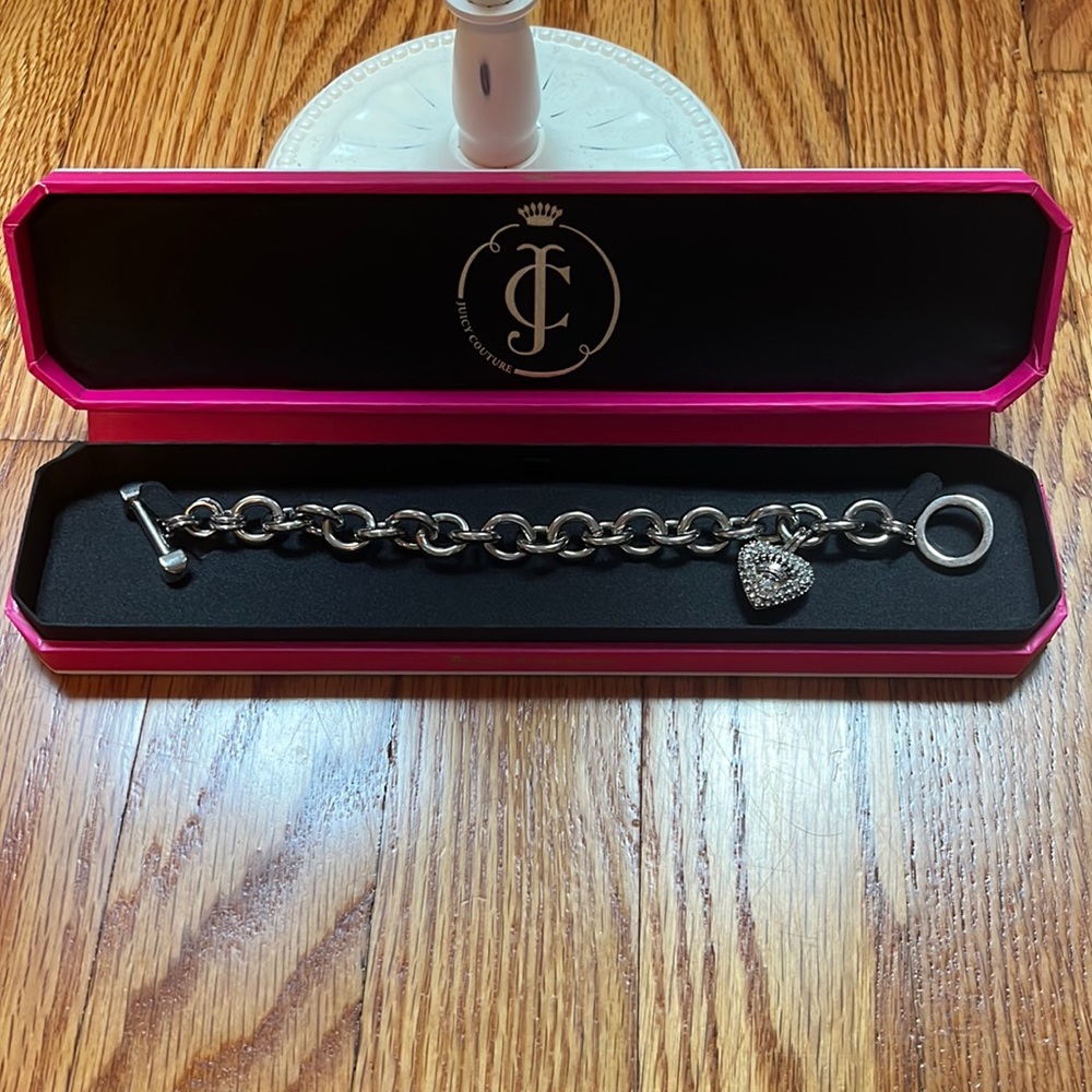 Juicy Couture Y2K Heart Charm Bracelet